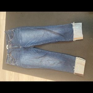 LOFT - size 31/12 Curvy straight cuffed cropped Jeans